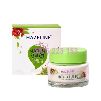 Kem dưỡng trắng da Hazeline Matcha Lựu Đỏ 45g
